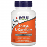 Аминокислота NOW FOODS ACETYL-L-CARNITINE, 500 мг - 100 капсул NS7418