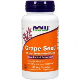Антиоксидант NOW Foods Grape Seed, 60 мг - 100 капсул Антиоксидант NOW Foods Grape Seed, 60 мг - 100 капсул