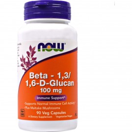 БАДы для пищеварения NOW Beta-1,3/1,6-D-Glucan, 100 мг - 90 капсул БАДы для пищеварения NOW Beta-1,3/1,6-D-Glucan, 100 мг - 90 капсул