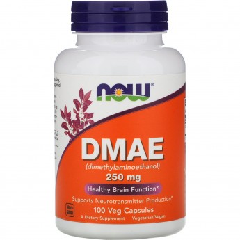 Дмаэ NOW FOODS DMAE, 250 мг, 100 капсул Дмаэ NOW FOODS DMAE, 250 мг, 100 капсул