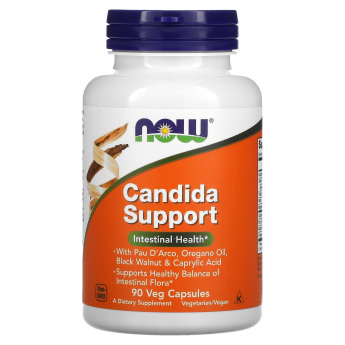 Добавка для баланса микрофлоры в кишечнике NOW FOODS CANDIDA SUPPORT 90 растительных капсул