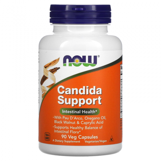 Добавка для баланса микрофлоры в кишечнике NOW FOODS CANDIDA SUPPORT 90 растительных капсул NS32319