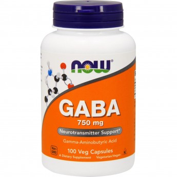Габа NOW FOODS GABA, 750 мг, 100 капсул Габа NOW FOODS GABA, 750 мг, 100 капсул