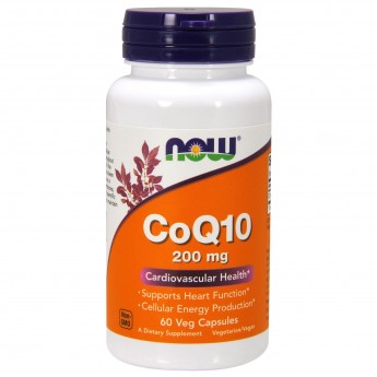 Коэнзим NOW FOODS COQ10 200 мг, 60 капсул Коэнзим NOW FOODS COQ10 200 мг, 60 капсул