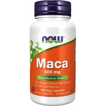 Мака NOW FOODS MACA 500 mg, 100 капсул