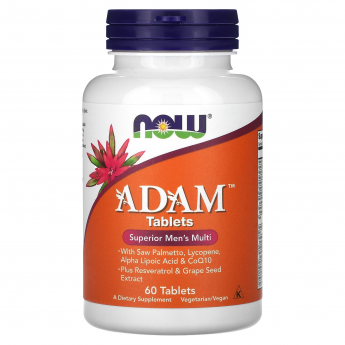 Мультивитамины для мужчин NOW FOODS ADAM MALE MULTI 60 капсул