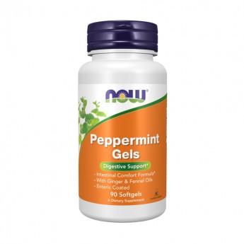 Мята Перечная Масло NOW FOODS PEPPERMINT GELS 90 капсул Мята Перечная Масло NOW FOODS PEPPERMINT GELS 90 капсул