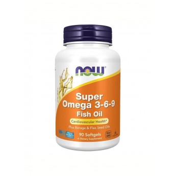 Омега NOW FOODS SUPER OMEGA 3-6-9, 90 капсул Омега NOW FOODS SUPER OMEGA 3-6-9, 90 капсул